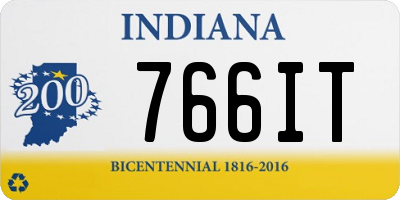 IN license plate 766IT