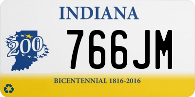 IN license plate 766JM