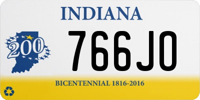 IN license plate 766JO