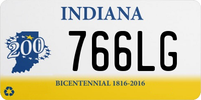 IN license plate 766LG