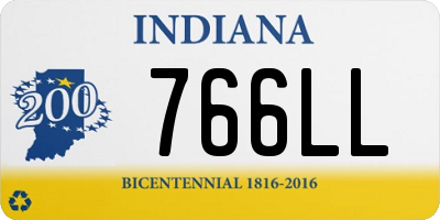 IN license plate 766LL