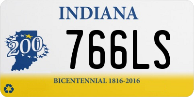 IN license plate 766LS