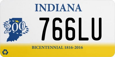 IN license plate 766LU