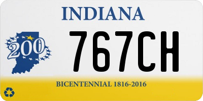 IN license plate 767CH