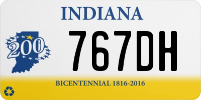 IN license plate 767DH