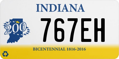 IN license plate 767EH