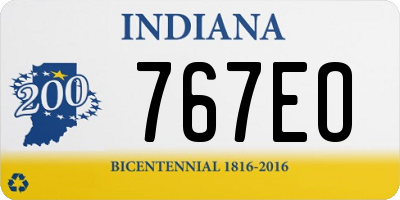 IN license plate 767EO