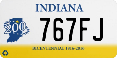 IN license plate 767FJ