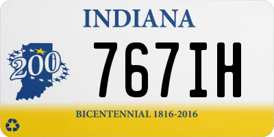 IN license plate 767IH