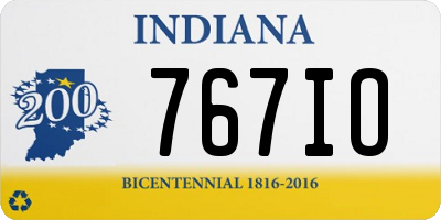IN license plate 767IO