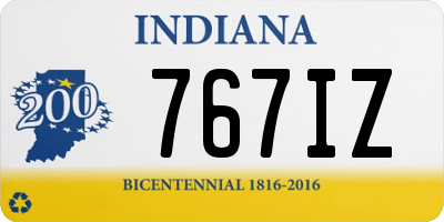 IN license plate 767IZ