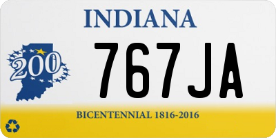 IN license plate 767JA