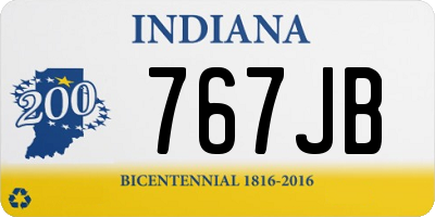 IN license plate 767JB