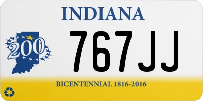 IN license plate 767JJ