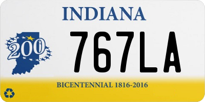 IN license plate 767LA