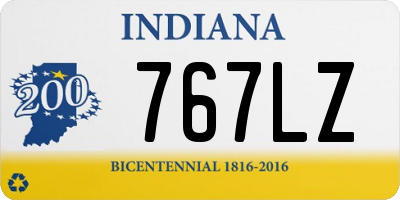 IN license plate 767LZ