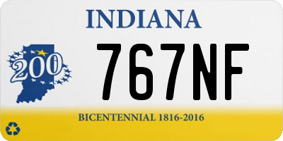 IN license plate 767NF