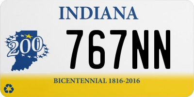 IN license plate 767NN