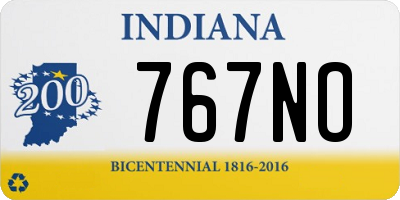 IN license plate 767NO