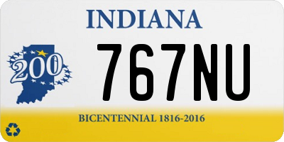 IN license plate 767NU