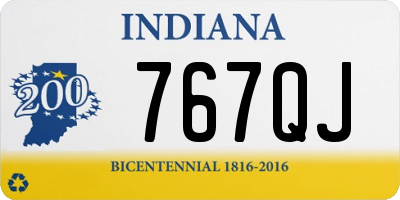 IN license plate 767QJ
