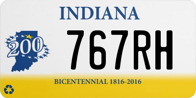 IN license plate 767RH