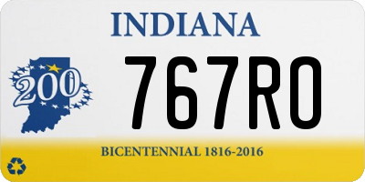 IN license plate 767RO