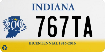 IN license plate 767TA