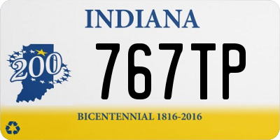 IN license plate 767TP