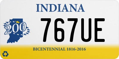 IN license plate 767UE