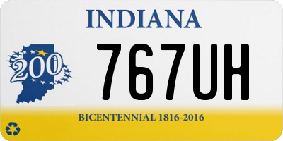 IN license plate 767UH