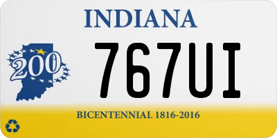 IN license plate 767UI