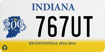 IN license plate 767UT