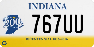 IN license plate 767UU