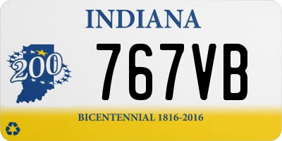 IN license plate 767VB