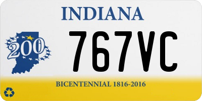 IN license plate 767VC