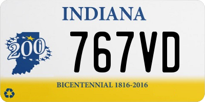 IN license plate 767VD