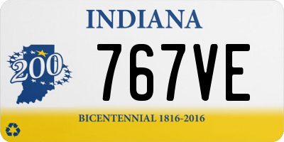 IN license plate 767VE