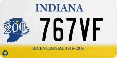 IN license plate 767VF