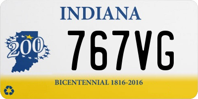 IN license plate 767VG