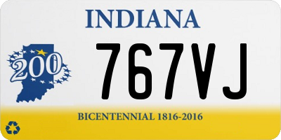 IN license plate 767VJ