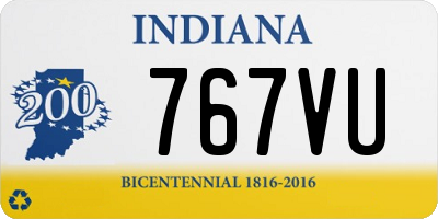 IN license plate 767VU