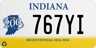 IN license plate 767YI