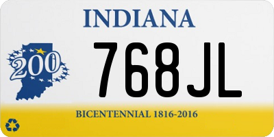 IN license plate 768JL