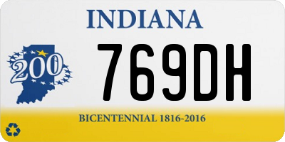 IN license plate 769DH