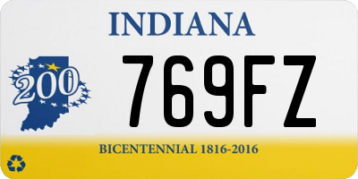 IN license plate 769FZ