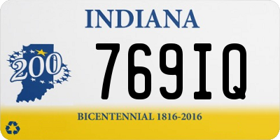 IN license plate 769IQ
