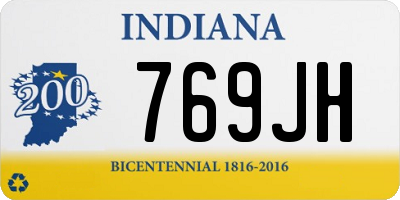 IN license plate 769JH