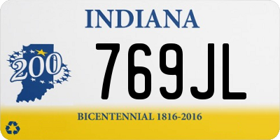 IN license plate 769JL