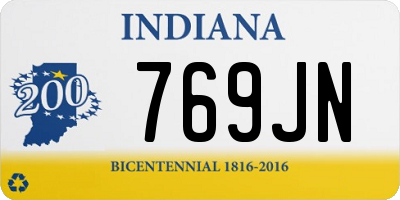 IN license plate 769JN